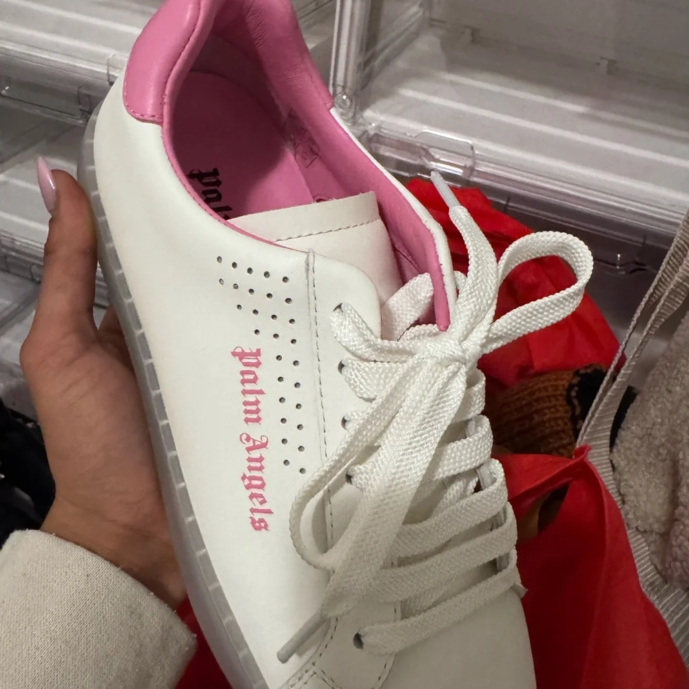 Authentic Palm Angels Pink and White Sneakers - Picture 3 of 4